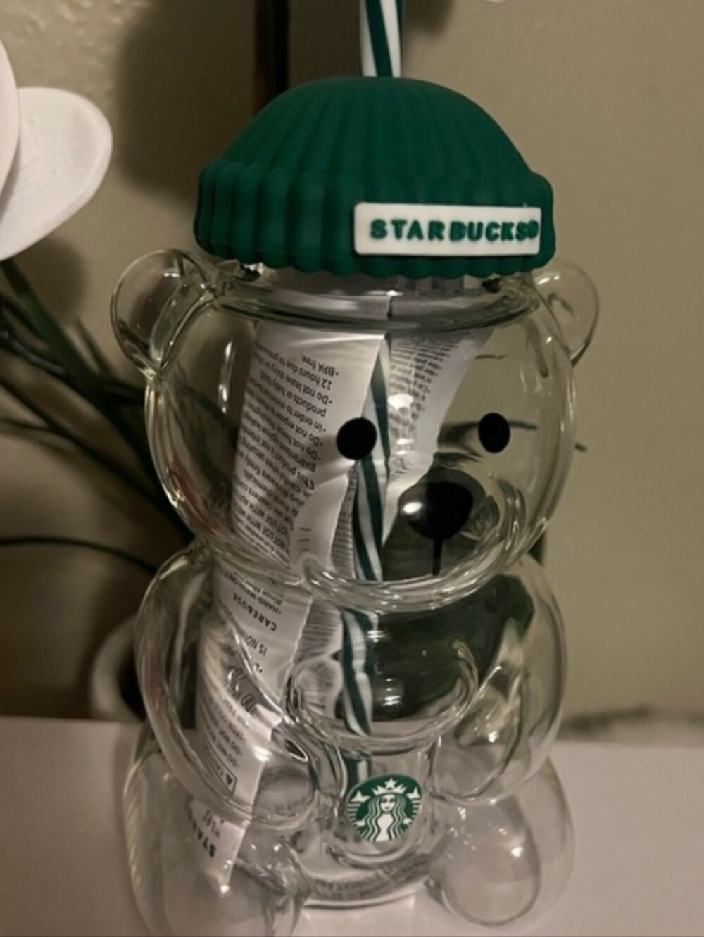 Starbucks Bear Glass Tumbler